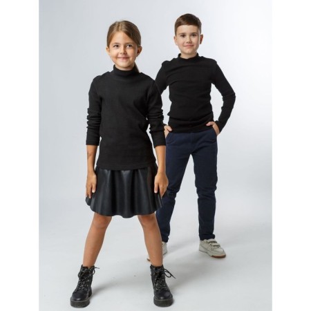 Baby turtleneck, height 164 cm, black color-3