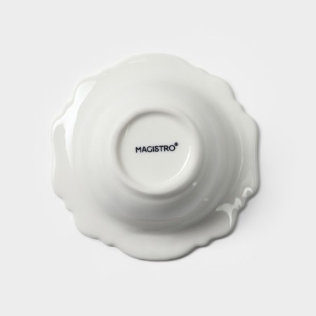 Porcelain salad magistro "suite", 80 ml, d = 10.5 cm, white color-4