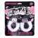 Handcuffs of carnival "boundaries of the permitted" fur, white color