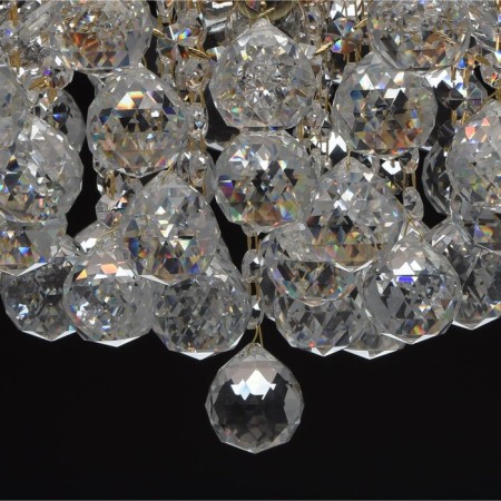 Pearl chandelier 6x60W E14 gold-9