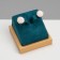 Earrings stand 5.5 × 5.5 × 4, sea color in gold