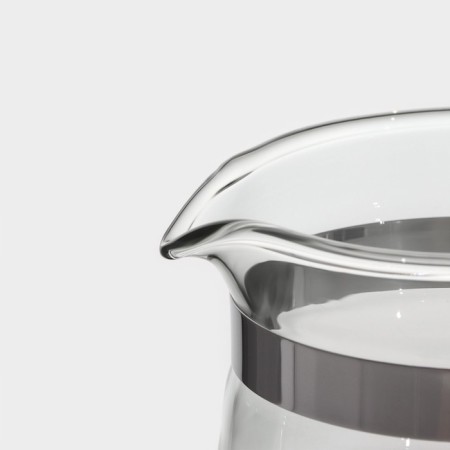Glass teapot Magistro "Shaidy", 350 ml, with metal sieve, plastic flask-4