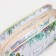 Cosmetic bag with lightning, yellow/multi -colored color
