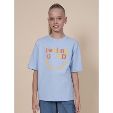 T -shirt for girls, height 92 cm, blue color