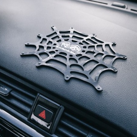 Silicone rug "Web" 17x13 cm, black