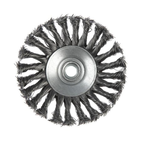 Metal brush for Ushm scrap, twisted wire, "plate", M14, 125 mm-4
