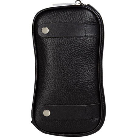 Cross-Bodi bag with Mumi zipper, external pocket, black color-4