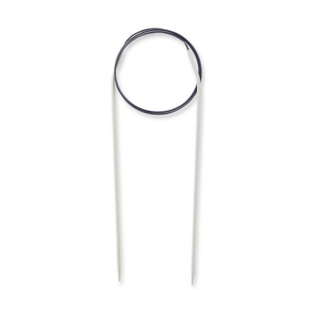 Knitting needles are circular, aluminum, gray 60 cm/2 mm-2