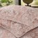 Set with a veil "Ivina": size 240x260 cm, 50x70 cm - 2 pcs, Color Terracot