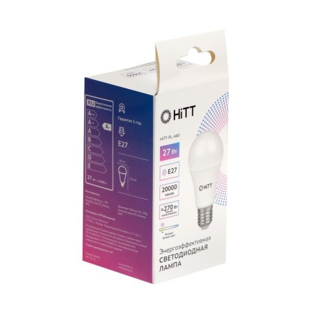 HITT-PL, A60, 27 W, 230 V, E27, 3000 K lamp-1