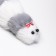 Mouse made of artificial fur, up to 13 cm, gray