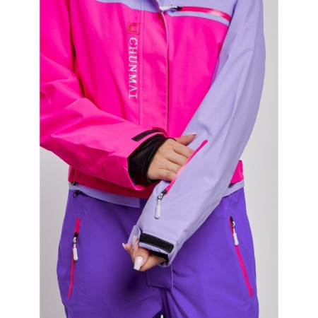 Combineson ski female winter, size 48, purple color-12