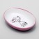 Keramic "cute kisa" saucer 200 ml 15.7 x 11.3 x 3.8 cm, pink