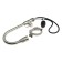 Kitchen mixer Zein Z1752, stainless steel, with a sliding watering can, 2 modes, color satin