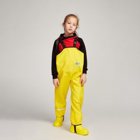 Semi -combine zone for children, waterproof, yellow plain color, height 92-3