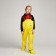 Semi -combine zone for children, waterproof, yellow plain color, height 92