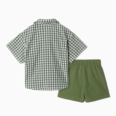 Costume for a boy (shirt and shorts) KAFTAN, R.32 (110-116), Green-7