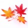 Decor "Autumn twig with leaves" set of 15 pcs., Size 1 pc. - 13.5 × 13 × 0.2 cm