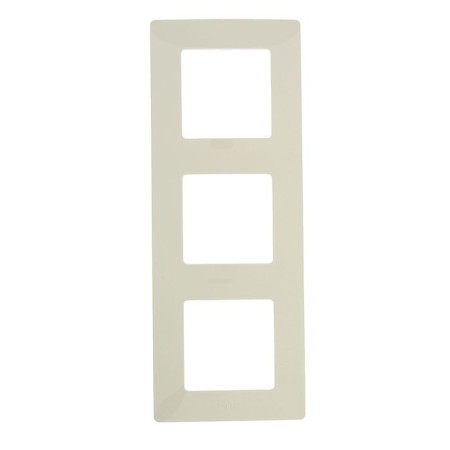 Frame Legrand Etika 672513, three -seater, ivory