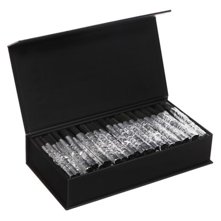 Natural coal 25pcs+25pc+18pc+15pcs, length-7-8 cm, in a cardboard box, black-1
