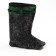 The boots are insulated, size 33, black, PVC