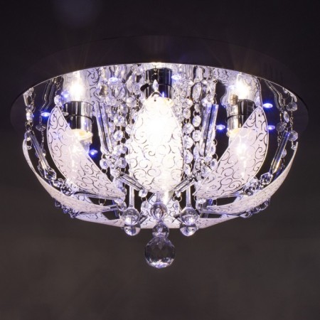 Svetogor chandelier "Grodno" 4x60W E27 LED lighting chrome 40x40cm-2