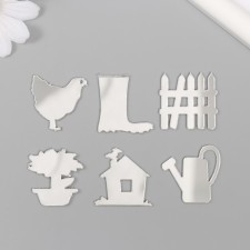 Decor for creativity plastic mirror 