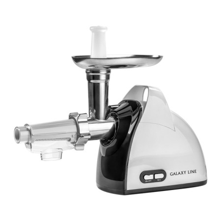 Meat grinder Galaxy GL 2414, 800 watts, reverse, 4 nozzles, juicer, white and black-3