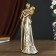 Polystone souvenir "Bride and groom on marriage" 29x9x13 cm