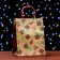 Package Gift craft "cones in the snow" 18 x 22.3 x 10 cm
