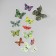 Butterflies cardboard "leaves" set 12 pcs h = 4-10 cm