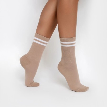 Women's socks, cappuccino color, size 23-25 ​​(36-38)-1