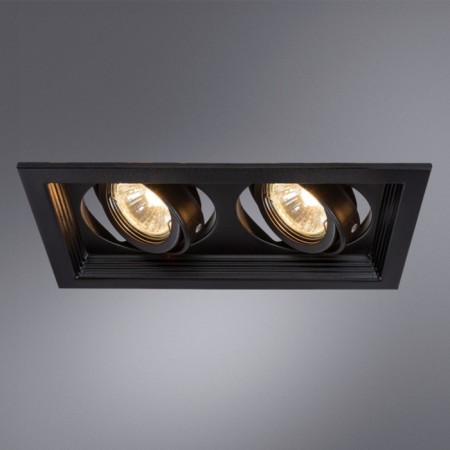 Pointed-built lamp Arte Lamp Canis A6661PL-2BK, GU10, 2x50 W, 13x23x4.5 cm, black-5