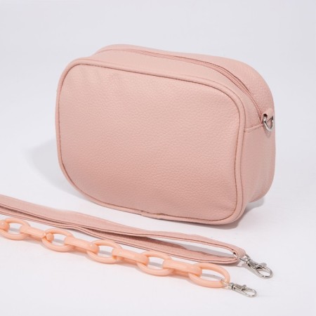 Bag Women's Cross-Bodi with a zipper, pink color-7