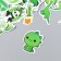 Set of stickers "Green Supers" 50 pcs 3-8.5 cm