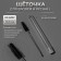 Brush for eyebrows and eyelashes, 10.8 cm, in case, black/transparent color