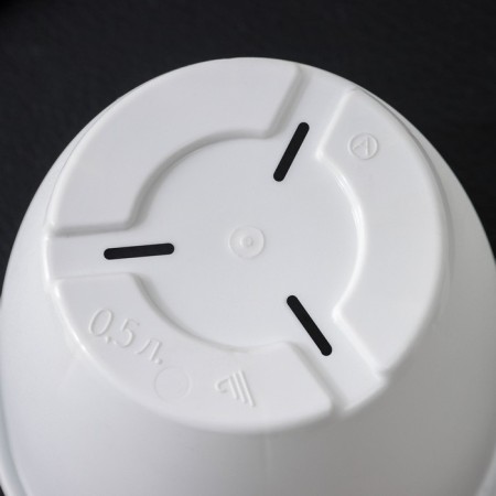 Pot with the pallet "Athena", 500 ml, white color-3