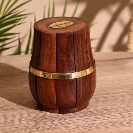 Piggy bank "Barrel" 10x10x12 cm, mane