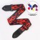Belon for the guitar "Red Flame" length 60-117 cm, width 5 cm, 12 mediators as a gift