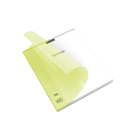 Notebook 96 sheets Erichkrause Coverpro Neon "Classic", plastic cover, OFSET block, whiteness 100%, yellow-1