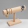 Catch stand, bracelets, chains, 23.5 × 8 × 18 cm, d = 5 cm, wood