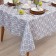 The tablecloth is the Hexagon 145x110 cm, 100% p/e