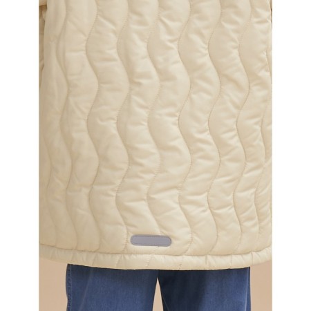 Windbreaker for girls, height 116 cm, cream color-12