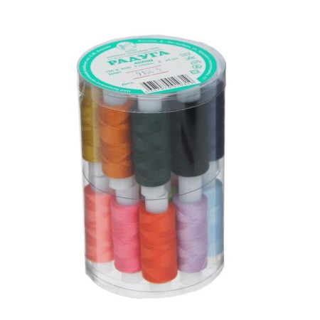 Set of threads "Rainbow", 40lsh, 150 m, 24 pcs, color colorful color-2