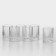 Set of glass glasses Elysia, 110 ml, 6 pcs