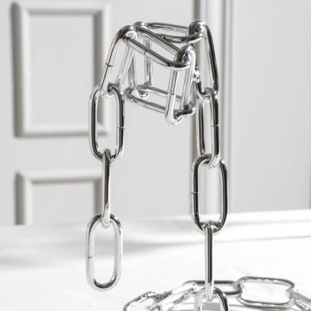 Stand for a bottle of the share "Chain", 18 × 12 × 20 cm, color chromium-3