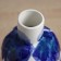 VAZ Coramics Table "Picasso" (manual painting) explosion, 20x10 cm, blue-white