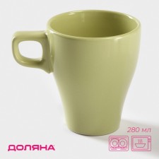 Mug ceramic shares Coffee Break, 280 ml, green color