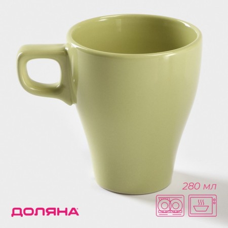 Mug ceramic shares Coffee Break, 280 ml, green color