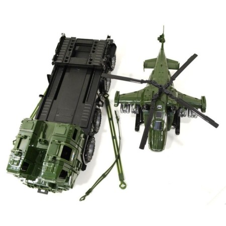 Military tractor "Shield", with a helicopter-3